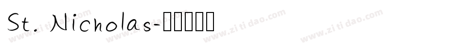St. Nicholas字体转换